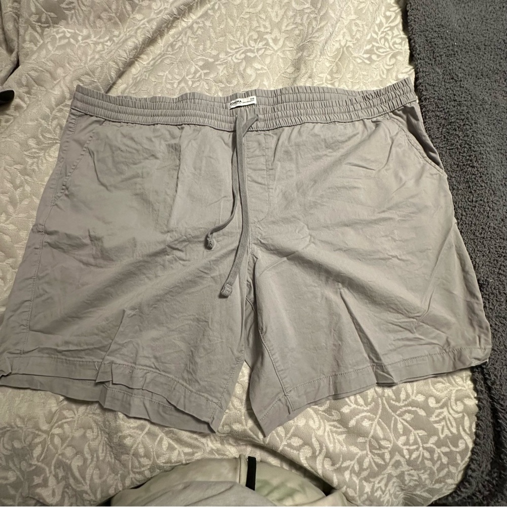 Sonoma Men’s Everyday Pull-On Shorts 4XB gray